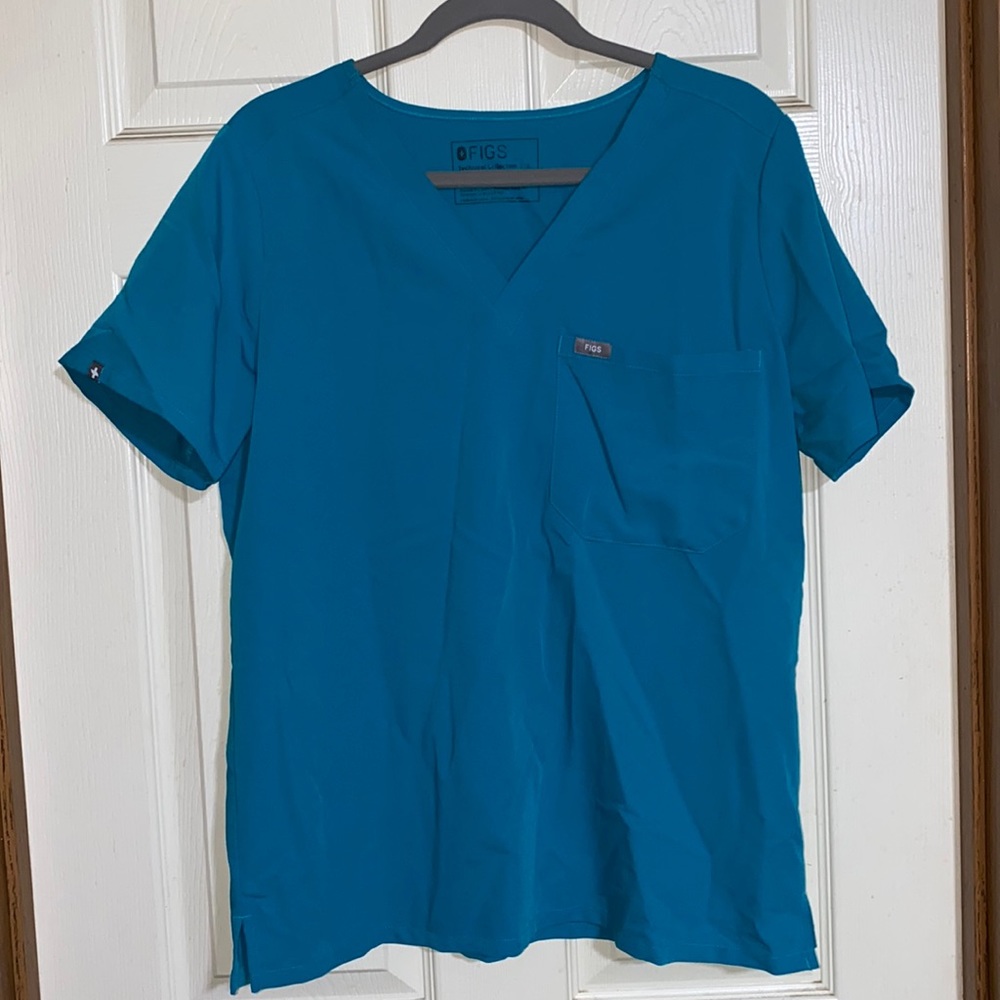 Teal Figs Catarina Scrub Top